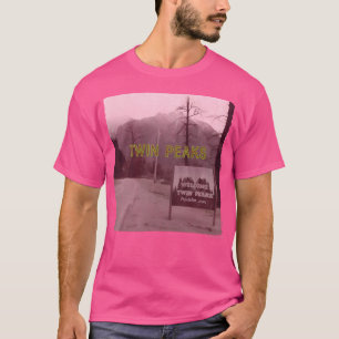 T-shirt Twin Peaks Affiche de bienvenue Avec Vue Montagne