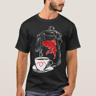 T-shirt Twin Peaks Un Poisson Dans Le Percolateur Café Vin