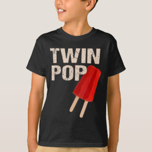 T-shirt Twin Pop Shirt Cadeau Pour Grand-Père Twins Papa P