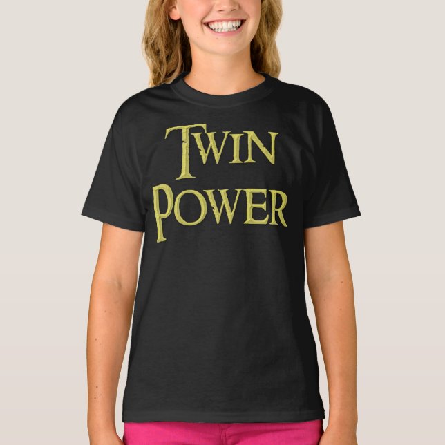 T-shirt Twin power, gosses, chemise, à vendre ! (Devant)