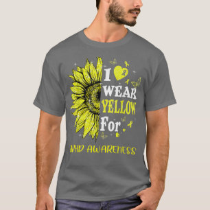 T-shirt Twinkle Heart Sunflower Ajouter la sensibilisation