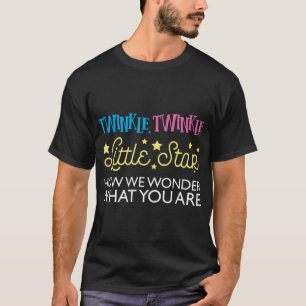 T-shirt Twinkle Little Star Baby shower Genre Révéler Lo
