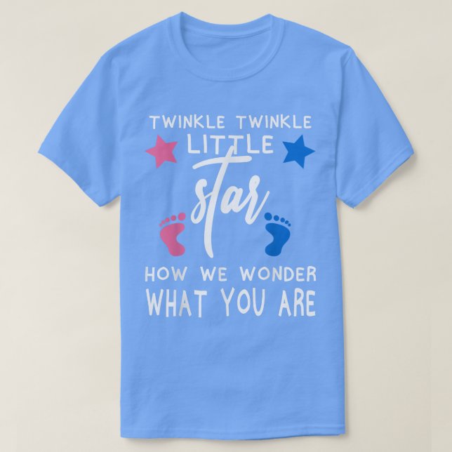 T-shirt Twinkle Twinkle Star Wonder Who You Are Pre (Design devant)