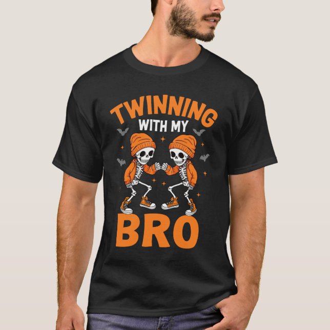 T-shirt Twinning Halloween Best Friend Matching (Devant)