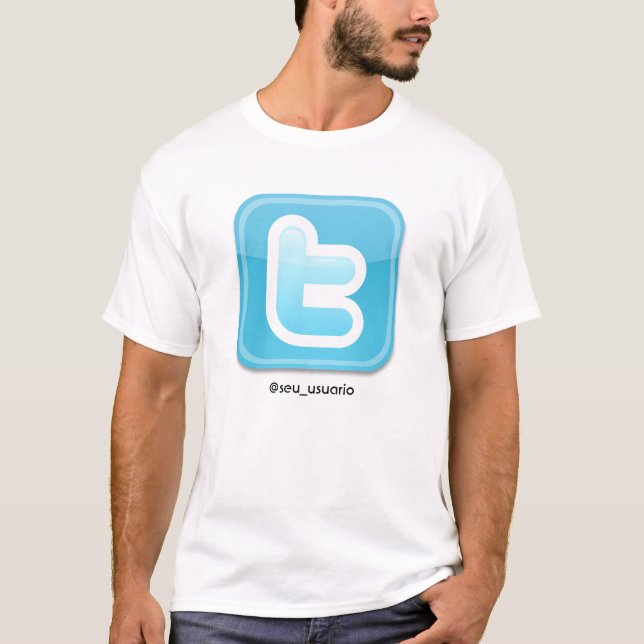 T-shirt twitter, @seu_usuario (Devant)