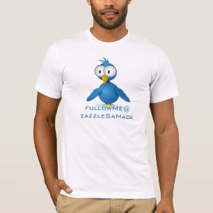 T-shirt Twitter Suivez-moi @ Votre Nom D'Utilisateur