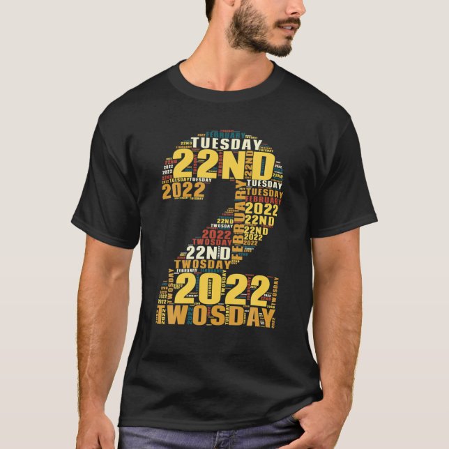 T-shirt Twosday Tuesday February 22Nd 2022 (Devant)