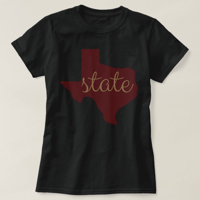 T-shirt TX State Bobcats Shirt Texas State Bobcats Fan Log (Design devant)