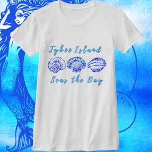 T-shirt Tybee Island Georgia Seas Day Joli Seashell
