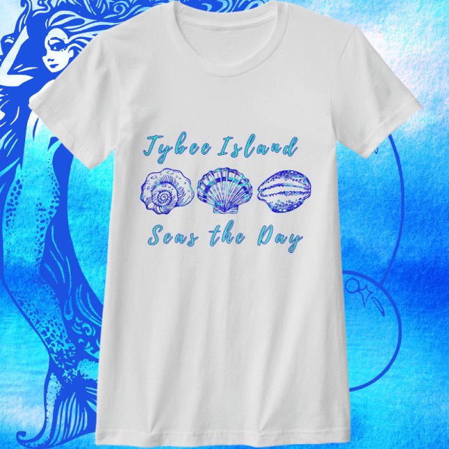 T-shirt Tybee Island Georgia Seas Day Joli Seashell (Créateur téléchargé)