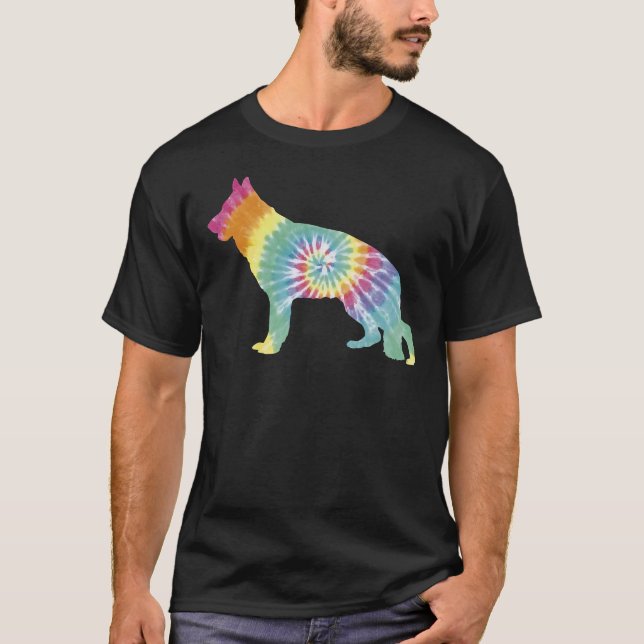 T-shirt Tye Die German Shepherd (Devant)