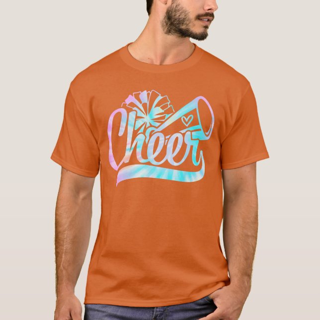 T-shirt Tye Dye Cheer Menant pour l'équipe de Cheerleader  (Devant)