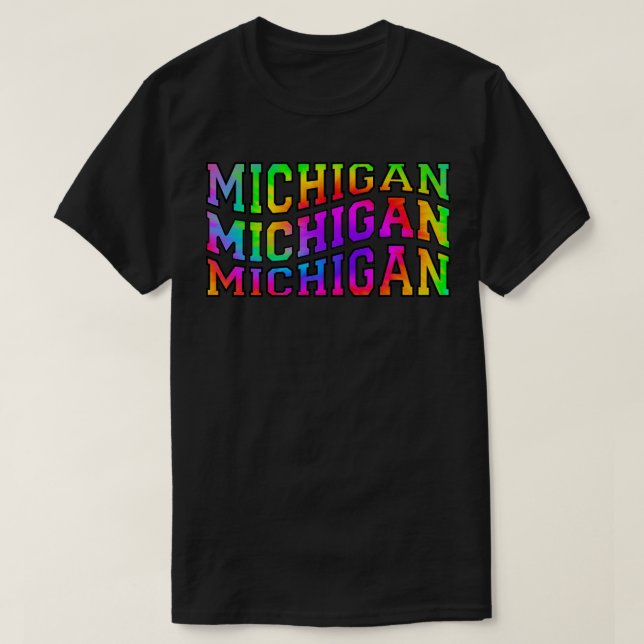 T-shirt Tye Dye Michigan1 (Design devant)