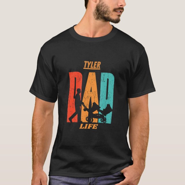 T-shirt Tyler Native Funny State Drapeau Papa Parent Bébé (Devant)