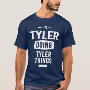 T-shirt Tyler Nom personnalisé Anniversaire Cadeau
