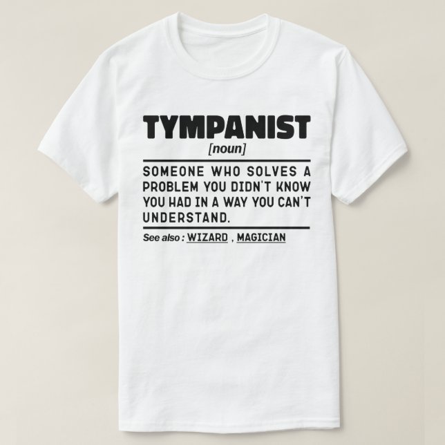 T-shirt Tympanist Noun Timpani Joueur Drôle Tambours Amour (Design devant)