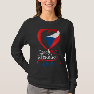 T-shirt Tyn Nad Vltavou Czech Republic Heart Flag Coat Of