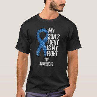 T-shirt Type 1 Diabète La lutte de mon fils est ma lutte T
