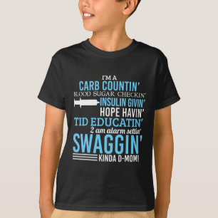 T-shirt Type 1 Diabète Maman Fun T1D Diabétique Sensibilis