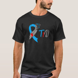 T-shirt Type 1 Guerrier du diabète T1d Sensibilisation