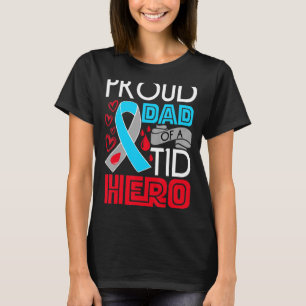 T-shirt Type 1 Sensibilisation au diabète Fier Papa T1d He