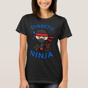 T-shirt Type 1 Sensibilisation au diabète Ninja diabétique