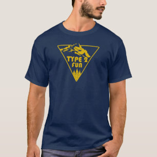 T-shirt Type 2 Montagnes amusantes