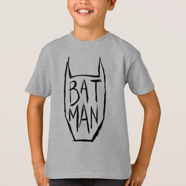 T-shirt Type Batman en tête (Devant)
