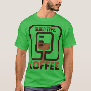 T-shirt Type de découpage d'illustration Kaffee