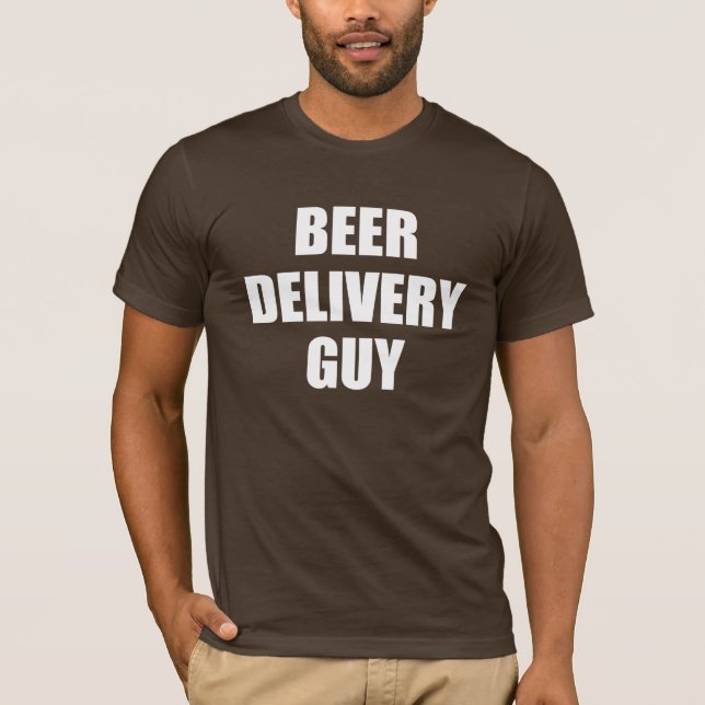 T-shirt Type de la livraison de bière (Devant)