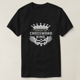 T-shirt type de mot croisé de chemise
