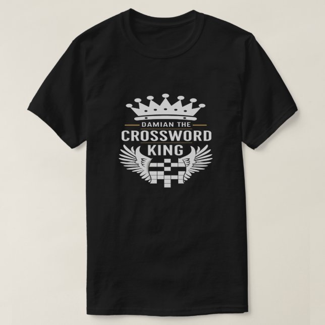 T-shirt type de mot croisé de chemise (Design devant)