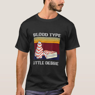 T-shirt Type de sang Little Vintage Debbie Christmas Cake 