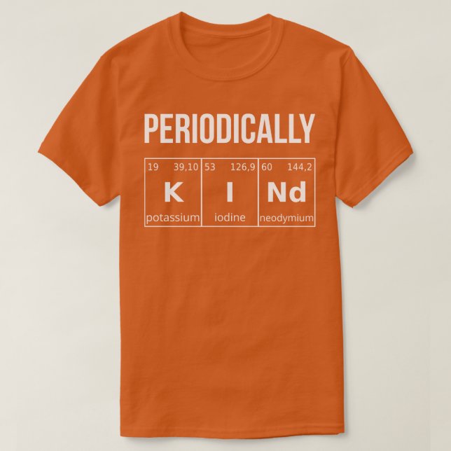 T-shirt Type I périodique (Design devant)