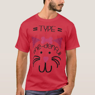 T-shirt Type onderful Chat Type1 diabète chemise pour enfa