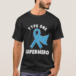 T-shirt Type One Superhero Diabete Awareness Diabetic Boy