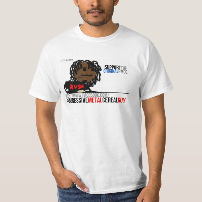 T-shirt Type progressif de céréale en métal (Devant)