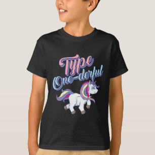 T-shirt Type Un Cool Dur Unicorn Diabetic Fun Cadeau