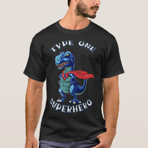 T-shirt Type Un Guerrier Diabétique Garçon Diabète Sensibi