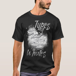 T-shirt Types de baleines Baleines Baleines Espèces Biolog