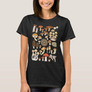 T-shirt Types de champignons collector mushroom chuchoter