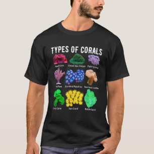 T-shirt Types de coraux Coraux Corail récif corail Aquaris