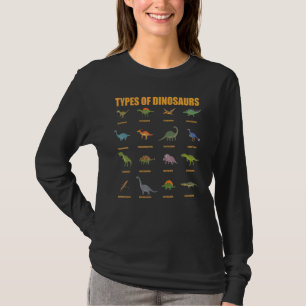 T-shirt Types De Dinosaures Alphabet A Z ABC Dino Identiqu