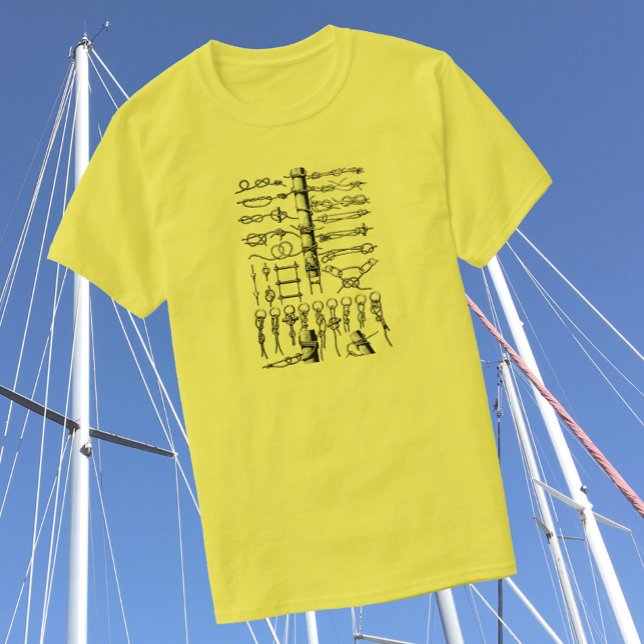 T-shirt Types de noeuds nautiques (Créateur téléchargé)