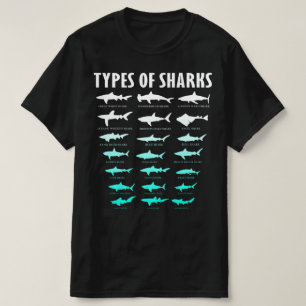 T-shirt types de requins