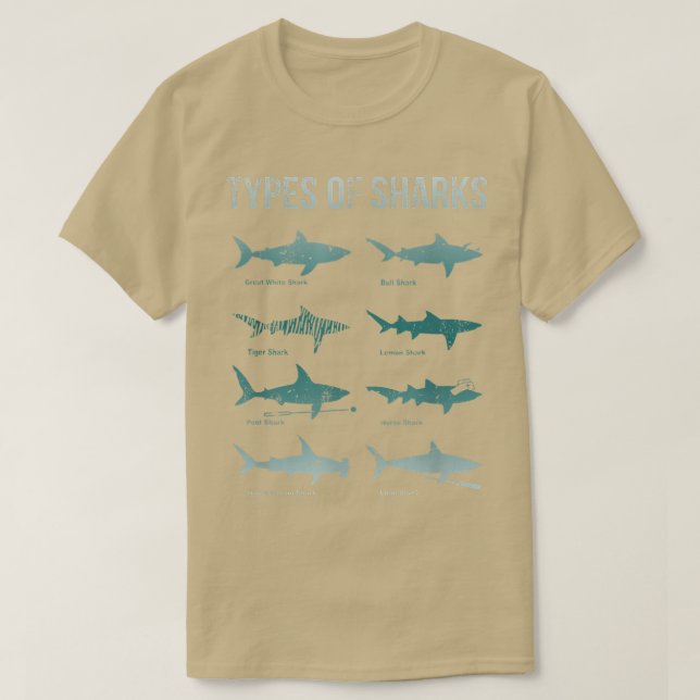 T-shirt Types De Requins (Design devant)