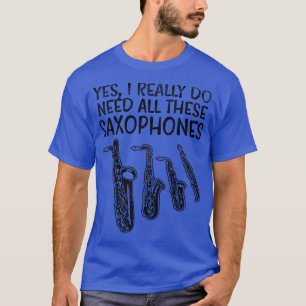 T-shirt Types de saxophone