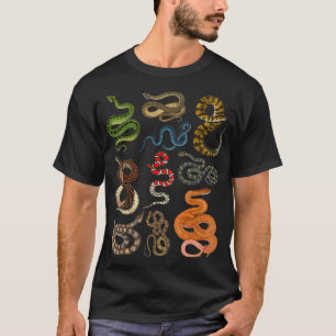T-shirt Types De Serpents Herpétologiste Éducatif Enfants 