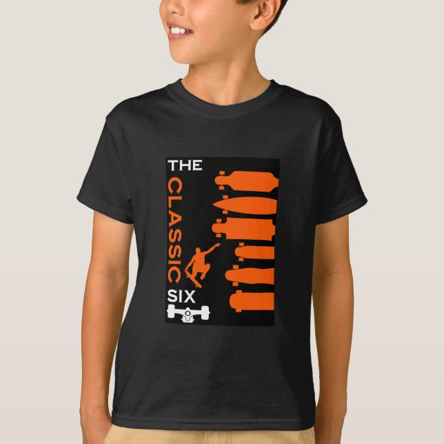 T-shirt Types de skateboard (Devant)