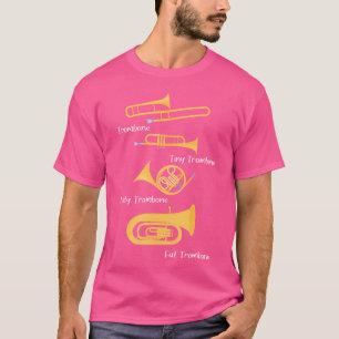 T-shirt Types De Trombones - Tromboniste Jazz Music Player